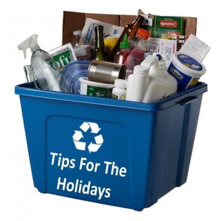 recycling bin - generic full holidays